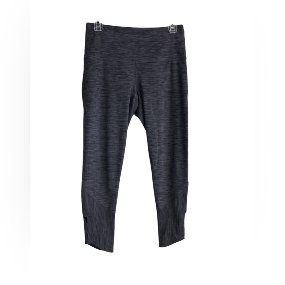 PrAna Athletic Cropped Leggings  -medium Gray Yoga Workout Inseam approx 23